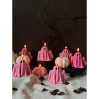 Kerze Pinker Geist Handgemachte Halloween-Dekoration von MaisonBohiti