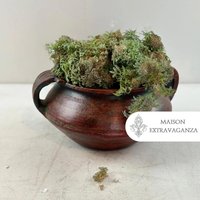 Vintage Steinzeug-Tontopf Rustikales Primitives Gefäß Mit Henkel Vintage Steinzeug-Tontopf Rustikales Primitives Gefäß Mit Henkel von MaisonExtravaganza