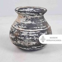 Vintage Tontopf, Tongefäß, Rustikal Und Primitiv, Steintopf Mit Abgerundeter Basis, Steingutgefäß, Perfektes Geschenk, Einzigartig von MaisonExtravaganza