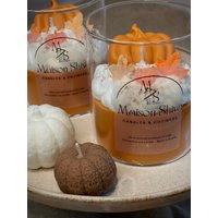 Kürbis-Kerze Borosilikatglas Mit Bambusdeckel Duftfreie Sojakerze Handgegossen in Österreich Herbstdeko & Geschenkidee Kürbis-Kerze Borosilikatglas Mit Bambusdeckel Duftfreie Sojakerze Handgegossen in Österreich Herbstdeko & Geschenkidee von MaisonShiva7