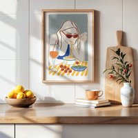 Abbildung Spritz & Pasta. Lebensmittelillustration, Sommertisch. Postkarte Und Poster Abbildung Spritz & Pasta. Lebensmittelillustration, Sommertisch. Postkarte Und Poster von MaisonZouzou