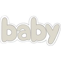 Baby Schrift Plaque 2 Cookie Cutter von MaisonsCustomCutters