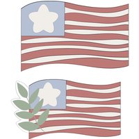 Flagge Mit Oder Ohne Plätzchen-Ausstecher Greenery von MaisonsCustomCutters