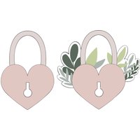 Herz Lock Mit Oder Ohne Cookie Cutter von MaisonsCustomCutters