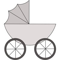 Kinderwagen Cookie Cutter von MaisonsCustomCutters