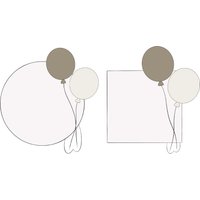 Kreis Oder Quadrat Mit Luftballons Cookie Cutter von MaisonsCustomCutters