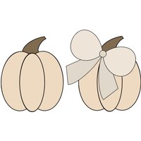 Kürbis Mit Oder Ohne Schleife Ausstechform von MaisonsCustomCutters