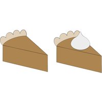 Kürbiskuchen Stück Mit Oder Ohne Sahne Ausstechform von MaisonsCustomCutters