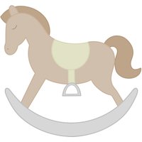 Schaukelpferd Cookie Cutter von MaisonsCustomCutters
