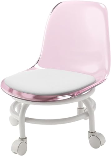 Maitawa Drehbarer Rollhocker mit Rückenlehne - 360° Drehfunktion für Pediküre, Haushalt & Büro - Bequemer Hocker auf Rollen in Modernem Design von Maitawa