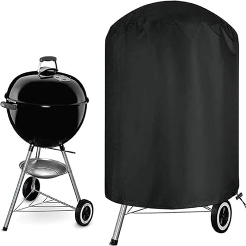 Maitawa Grill Abdeckhaube Wetterfest: UV-geschützte Grillabdeckung in Schwarz für Außengrills, Größen 61x72cm & 76x91cm, 210D Premium-Schutz von Maitawa