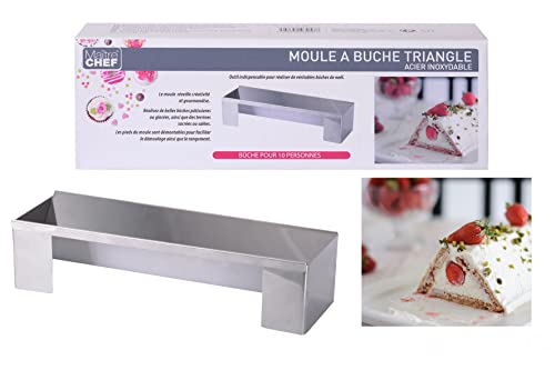Maitre Chef Dreieckige Backform aus Stahl, 31 cm x 10 cm, Größe von Maitre Chef