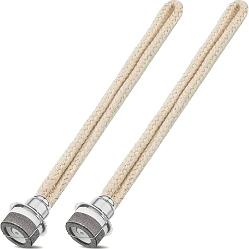 2 Stück Duftlampe Docht mit Katalytischem Brenner Duft Öllampe Ersatzdocht Katalytische Lampen Ersatzbrenner Zubehör für Raumluft Verbessern Aromatherapie, 16 cm (Silber) von Maitys
