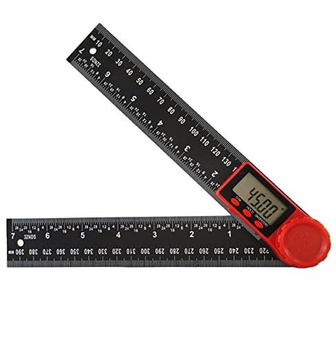 Maizoon Digitales Winkelmesser, 300 mm, 2-in-1, Kunststoff, präzises elektronisches Messgerät, Schwarz Maizoon Digitales Winkelmesser, 300 mm, 2-in-1, Kunststoff, präzises elektronisches Messgerät, Schwarz von Maizoon