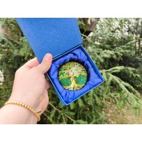 Feng Shui, Crystal Object Yggdrasil - Tree Of Life Crystal Decor Wealth Money Success Spirituality Flower Life von MajasGeschenkladen