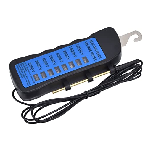 Majatou 12KV Neon-Zaunspannungsprufer 2000 Bis 12000 V 8 Neon-Unzeseuchten Wasserdichter Zaunprüfer für Bauernhöfe 6,5 x 2,4 x 0,8 Zoll von Majatou