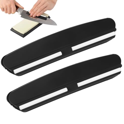 Majatou 2 Stück Knife Sharpening Angle Guide - Schleifhilfe Messer 15 grad, Messerschärfwinkelführung, Messerschärfer führung, Schärfstein Winkelführung von Majatou