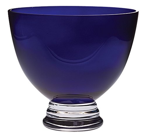 Majestic Gifts Inc. Majestic Gifts Europäische Glasschale, rund, mit Fuß, Kobaltblau, 24,1 cm Durchmesser von Majestic Giftware