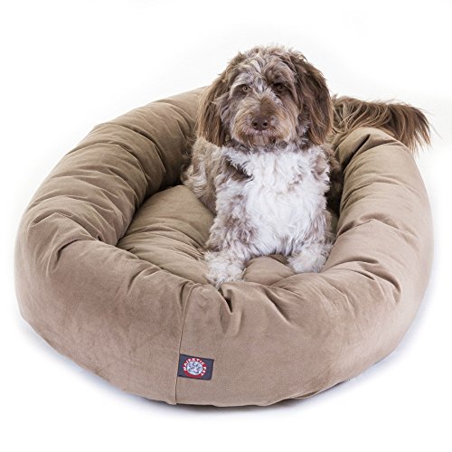 Majestic Pet Hundebett in Bagel-Form, 132,08 cm, grau, Wildleder, Products von Majestic