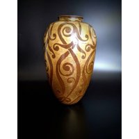 Antike Christofle Von Luc Lanel "Dinanderie" Bronze Vase Circa 1925 Rar von MajesticAntique