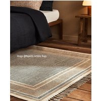 9x12 Fuß Teppich, Baumwoll Teppich, Handgemachter Wohnzimmer Moderner Bodenfläche Küchen Dekorativer Großer Handgewebter Teppich von MajesticArtisticRugs