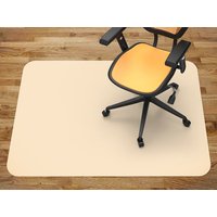 Beige Stuhlmatte, Büro Vinyl Bodenmatte, Bodenschutzmatte, Stuhlteppich von MajesticMats