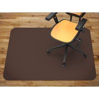 Braune Stuhlmatte, Büro Vinyl Bodenmatte, Bodenschutzmatte, Stuhlteppich von MajesticMats