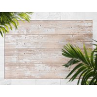 Licht Creme Bord Vinyl Teppich, Bronze Outdoor Matte Für Terrasse, Weiß Wasserdicht Holz Bereich Teppich Kunststoff von MajesticMats