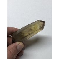 3 3/4'' Natürliche Dt - Gemmy Selten Kongo, Afrika Citrin Quarz Kristall Doppelpunkt von MajesticMineralsUS