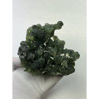 Große 5" Transluscent Green Botryoidal Prehnit Kugeln & Epidot Crystals__Mali von MajesticMineralsUS