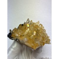 Incredible__Large Wunderschöne Natürliche Solaris Arkansas Quarz Kristall Cluster von MajesticMineralsUS