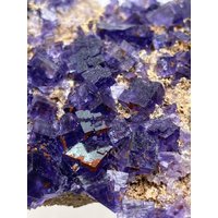 Large Clear Blueish/Lila Fluorit Exemplar - Lead Hill Minen, Hill, Hardin County, Illinois von MajesticMineralsUS