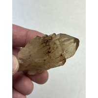 Natürlicher Seltener Kongo Kundalini Citrin Lightbrary Quartz Crystal Point von MajesticMineralsUS