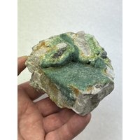 Top Lüster &qualityrare Green Wavellite Exemplar Auf Quarz Von Arkansas von MajesticMineralsUS
