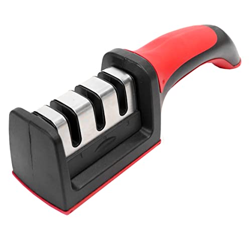 Manueller Messerschärfer Küchenmesser 3 Stufen Sharpner für Grobschliff und Feinschliff Wolfram und Keramik Manueller Messerschärfer Küchenmesser 3 Stufen Sharpner für Grobschliff und Feinschliff Wolfram und Keramik von Major Fish