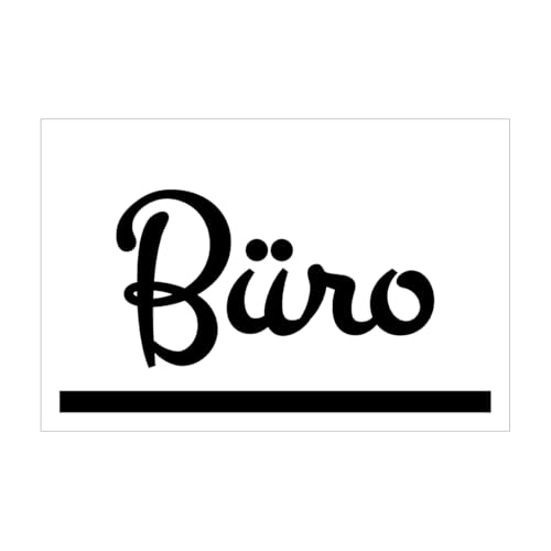 Türaufkleber 15x10 cm selbstklebender Aufkleber zur Türbeschriftung langlebig wetterfest (Büro) von Major and More