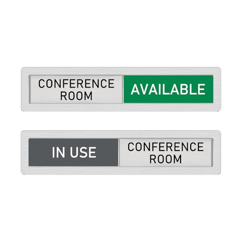 "In Use Available Privacy Sign", Vacant Occupied Slider Door Indicator Signs for Conference Room, In Use Stainless Steel Privacy Sliding Door Signs for Office, Do Not Disturb-Schild für Wellnessraum, von MakLuen