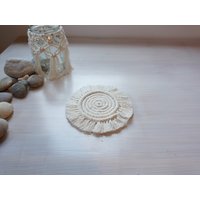 Makramee/Untersetzer Makramee-Untersetzer Tischset Weiß Makramee/Untersetzer Makramee-Untersetzer Tischset Weiß von MakaiAT