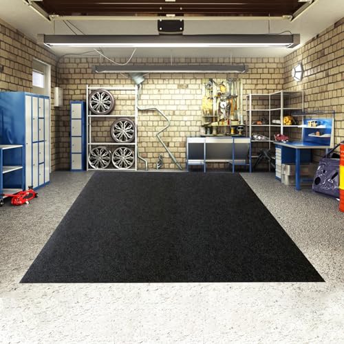 Rechteckige Garagen-Fußmatte für unter dem Auto, saugfähige Ölspritzmatte, extra groß, 2,5 m x 4,8 m, Garagenparkmatte, wasserdicht, rutschfeste Filzunterseite, zuschneidbarer Schutz für Motorrad Rechteckige Garagen-Fußmatte für unter dem Auto, saugfähige Ölspritzmatte, extra groß, 2,5 m x 4,8 m, Garagenparkmatte, wasserdicht, rutschfeste Filzunterseite, zuschneidbarer Schutz für Motorrad von Makamsui