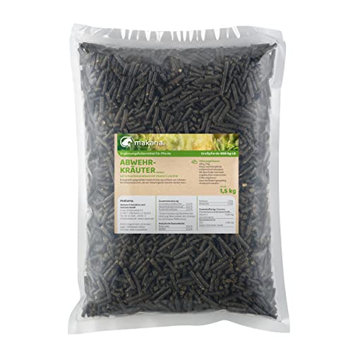 Makana Abwehrkräuter Pellets für Tiere (1 x 1.5 kg) von Makana