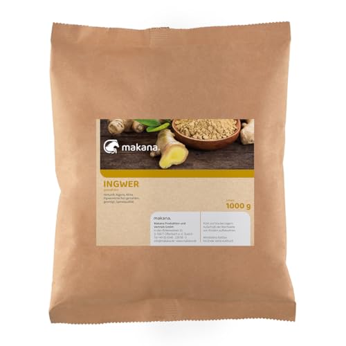 Makana Ingwer gemahlen, 1000 g Beutel (1 x 1 kg) von Makana