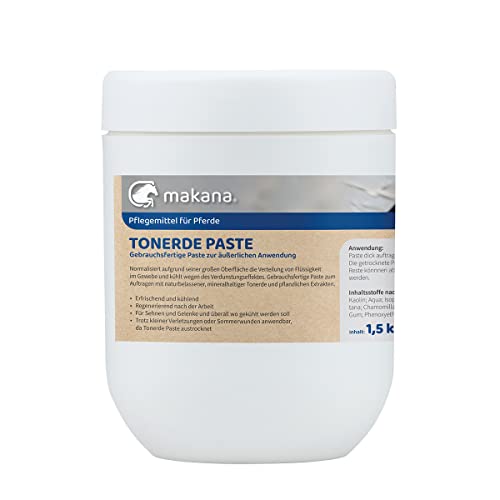 Makana Tonerde Paste, erfrischend & kühlend, 1,5 kg Tiegel von Makana