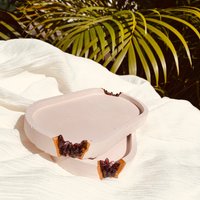 Granat || Geode Pink Trinket Tablett | Schmuckhalter Echtes Kristallglas von MakanaByLinoCrystal