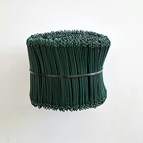Makashop24 - Drilldraht 10 verschiedene Längen: Ø 1,6 mm x 100-400 mm GRÜN ummantelt 1000 Stück Bindedraht (Ø 1,6 mm - Länge 160 mm) von Makashop24