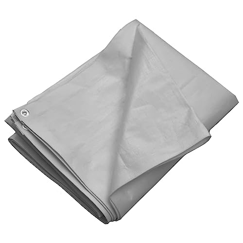 Abdeckplane mit Aluminiumösen, Allzweckplane für Holz, Autos, Swimmingpools, Boote, Campingplatz, Wasserdicht und reißfest, 260 g/m², 6x10 m Grau HDPE Abdeckplane mit Aluminiumösen, Allzweckplane für Holz, Autos, Swimmingpools, Boote, Campingplatz, Wasserdicht und reißfest, 260 g/m², 6x10 m Grau HDPE von Makastle