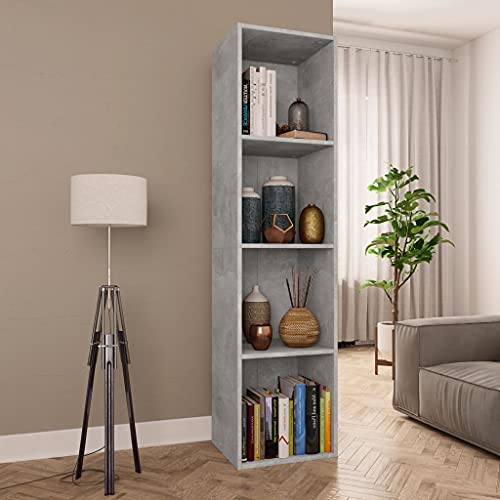 Bücherregal Bücherschrank 3 Hauptfächern Standregal Aktenregal aus Spanplatte, TV Schrank Wandregal Raumteiler Fernsehtisch Lowboard Regal Fernsehschrank für Wohnzimmer Büro Schlafzimmer Betongrau Bücherregal Bücherschrank 3 Hauptfächern Standregal Aktenregal aus Spanplatte, TV Schrank Wandregal Raumteiler Fernsehtisch Lowboard Regal Fernsehschrank für Wohnzimmer Büro Schlafzimmer Betongrau von Makastle