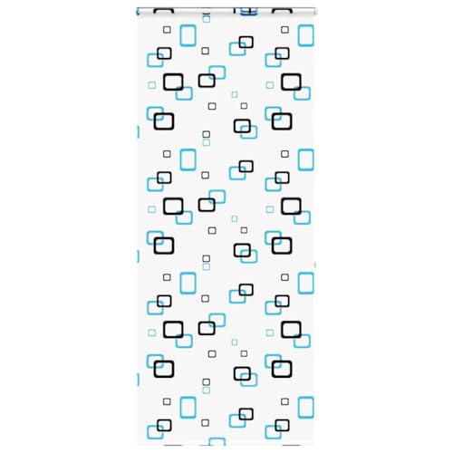 Duschrollo mit Kassette und Montagezubehör, Seitenzugrollo für Badezimmer, Küche, Platz sparen, wasserdicht, Blasenmuster Aluminium und PEVA 110x240 cm Duschrollo mit Kassette und Montagezubehör, Seitenzugrollo für Badezimmer, Küche, Platz sparen, wasserdicht, Blasenmuster Aluminium und PEVA 110x240 cm von Makastle