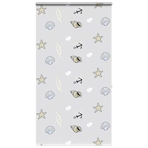 Duschrollo mit Kassette und Montagezubehör, Seitenzugrollo für Badezimmer, Schlafzimmer, Einfach zu installieren, Aluminium PEVA 140x240 cm Seestern Duschrollo mit Kassette und Montagezubehör, Seitenzugrollo für Badezimmer, Schlafzimmer, Einfach zu installieren, Aluminium PEVA 140x240 cm Seestern von Makastle