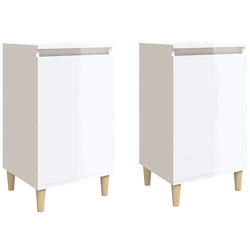 Makastle 2er Set Nachttisch Nachtschrank Schlafzimmer Wohnzimmer Nachtkommode Beistelltisch Stabiler Sofatisch Konsole Schrank, Hochglanz-Weiß 40x35x70 cm Holzwerkstoff Makastle 2er Set Nachttisch Nachtschrank Schlafzimmer Wohnzimmer Nachtkommode Beistelltisch Stabiler Sofatisch Konsole Schrank, Hochglanz-Weiß 40x35x70 cm Holzwerkstoff von Makastle