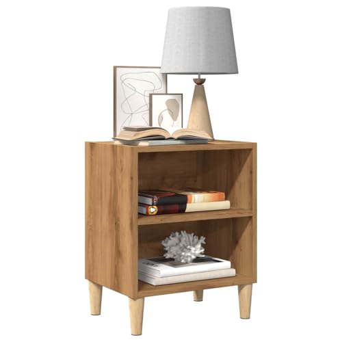 Makastle 2er Set Nachttische, Night Stand mit 2 Fächer, Modern Nachtschrank Schlichter Beistelltisch für Schlafzimmer Wohnzimmer, Artisan-Eiche 40x30x50 cm Holzwerkstoff Makastle 2er Set Nachttische, Night Stand mit 2 Fächer, Modern Nachtschrank Schlichter Beistelltisch für Schlafzimmer Wohnzimmer, Artisan-Eiche 40x30x50 cm Holzwerkstoff von Makastle
